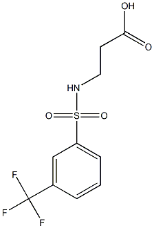 N-[3-(三氟甲基)苯磺酰基]-BETA-丙氨酸, 612042-13-4, 结构式