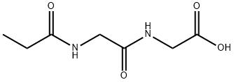 Glycine,  N-(1-oxopropyl)glycyl-  (9CI) 结构式