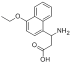 3-胺基-3-(4-乙氧基-1-萘基)丙酸酯 结构式