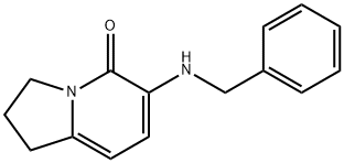 6-BENZYLAMINO-2,3-DIHYDRO-1H-INDOLIZIN-5-ONE Struktur