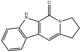 1,2,3,6-TETRAHYDROINDOLIZINO[6,7-B]INDOL-5-ONE 结构式
