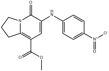 METHYL 6-(4-NITROPHENYLAMINO)-5-OXO-1,2,3,5-TETRAHYDROINDOLIZINE-8-CARBOXYLATE Structure