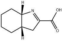 3H-Indole-2-carboxylicacid,3a,4,5,6,7,7a-hexahydro-,(3aS,7aS)-(9CI) Structure