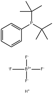 テトラフルオロほう酸(ジ-T-ブチル)フェニルホスフィン 化学構造式