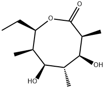 2-Oxocanone,8-ethyl-4,6-dihydroxy-3,5,7-trimethyl-,(3S,4S,5R,6R,7R,8R)-(9CI) Structure