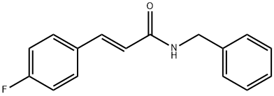 trans N-Benzyl-4-fluorocinnamamide 结构式