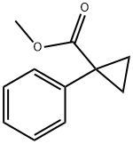 1-フェニルシクロプロパン-1-カルボン酸メチル 化学構造式