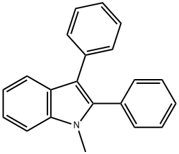 1-Methyl-2,3-diphenyl-1H-indole Structure