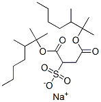 sodium 1,4-bis(trimethylhexyl) sulphonatosuccinate Struktur
