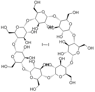 B-CYCLODEXTRIN-IODINE INCLUSION COMPLEX Structure