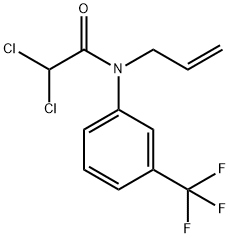 2,2-ジクロロ-N-(2-プロペニル)-N-[3-(トリフルオロメチル)フェニル]アセトアミド 化学構造式