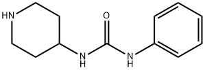 1-苯基-3-哌啶-4-基脲, 61220-48-2, 结构式