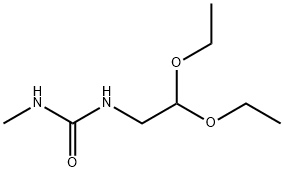 N-(2,2-二乙氧基乙基)-N'-甲基脲 结构式