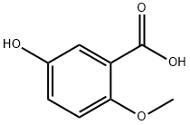 5-羟基-2-甲氧基苯甲酸, 61227-25-6, 结构式
