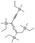 (2,3-Hexadien-5-yne-1,2,4,6-tetryl)tetrakis(dimethylethylsilane) Struktur