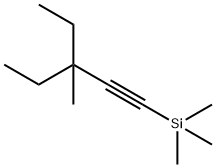3-エチル-3-メチル-1-トリメチルシリル-1-ペンチン 化学構造式