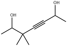 5,5-ジメチル-3-ヘプチン-2,6-ジオール 化学構造式