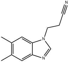 1-Benzimidazolepropionitrile,5,6-dimethyl-(7CI,8CI) Struktur