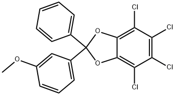4,5,6,7-Tetrachloro-2-(3-methoxyphenyl)-2-phenyl-1,3-benzodioxole Structure