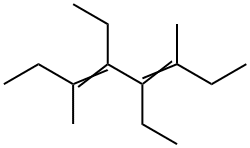 4,5-ジエチル-3,6-ジメチル-3,5-オクタジエン 化学構造式