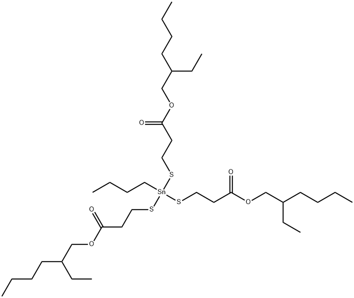 61241-05-2 2-ethylhexyl 5-butyl-12-ethyl-5-[[3-[(2-ethylhexyl)oxy]-3-oxopropyl]thio]-9-oxo-10-oxa-4,6-dithia-5-stannahexadecanoate