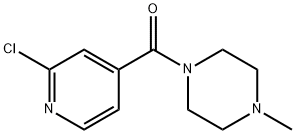 1-(2-クロロイソニコチノイル)-4-メチルピペラジン HYDROCHLORIDE 化学構造式