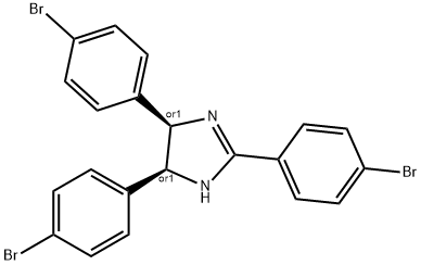 CIS-2,4,5-TRIS(4-BROMOPHENYL)IMIDAZOLINE Structure