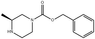(3S)-1-苄氧基羰基-3-甲基哌嗪 结构式