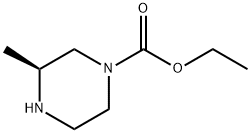1-Piperazinecarboxylicacid,3-methyl-,ethylester,(3S)-(9CI) Structure