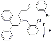 BenzeneethanaMine, N-[3-(3-broMophenoxy)propyl]-N-[[2-chloro-3-(trifluoroMethyl)phenyl]Methyl]-b-phenyl-|