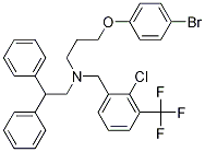 BenzeneethanaMine, N-[3-(4-broMophenoxy)propyl]-N-[[2-chloro-3-(trifluoroMethyl)phenyl]Methyl]-b-phenyl- Structure