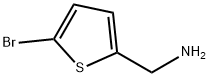 1-(5-ブロモ-2-チエニル)メタンアミン 化学構造式