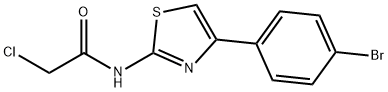 N-[4-(4-bromophenyl)-1,3-thiazol-2-yl]-2-chloroacetamide Struktur