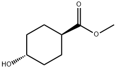 trans-Methyl4-hydroxycyclohexanecarboxylate Struktur