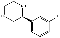Piperazine, 2-(3-fluorophenyl)-, (2S)- (9CI) Structure