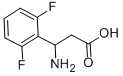 3-AMINO-3-(2,6-DIFLUORO-PHENYL)-PROPIONIC ACID Structure