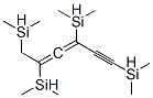 (2,3-ヘキサジエン-5-イン-1,2,4,6-テトライル)テトラキス(ジメチルシラン) 化学構造式