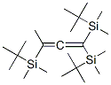 1,1,3-Tris[(1,1-dimethylethyl)dimethylsilyl]-1,2-butadiene Struktur