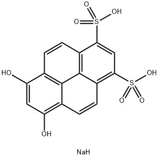 6,8-DIHYDROXYPYRENE-1,3-DISULFONIC ACID DISODIUM SALT Struktur