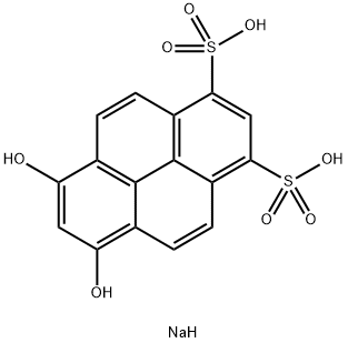 6,8-DIHYDROXYPYRENE-1,3-DISULFONIC ACID DISODIUM SALT Structure