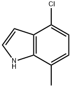 4-クロロ-7-メチル-1H-インドール 化学構造式