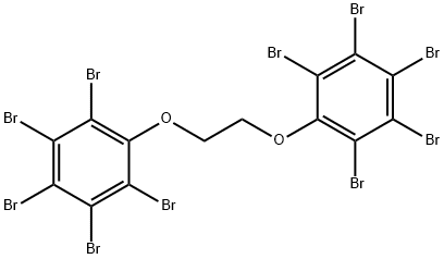 1,1'-[ethane-1,2-diylbisoxy]bis[pentabromobenzene] Structure