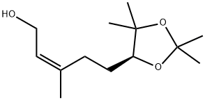 (6S,2Z)-6,7-异丙撑二氧-3,7-二甲基-2-辛烯-1-醇 结构式