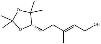 (6S,2E)-6,7-异丙撑二氧-3,7-二甲基-2-辛烯-1-醇, 61262-97-3, 结构式
