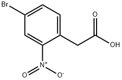 4-ブロモ-2-ニトロフェニル酢酸 化学構造式