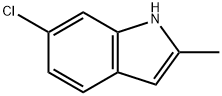 6-クロロ-2-メチル-1H-インドール 化学構造式