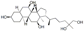 (3R,5S,7R,8S,9S,10S,12S,13R,14S,17R)-17-[(2R)-6,7-dihydroxy-6-methyl-heptan-2-yl]-10,13-dimethyl-2,3,4,5,6,7,8,9,11,12,14,15,16,17-tetradecahydro-1H-cyclopenta[a]phenanthrene-3,7,12-triol Structure