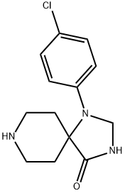 1-(4-chlorophenyl)- 1,3,8-triazaspiro[4.5]decan-4-one Structure