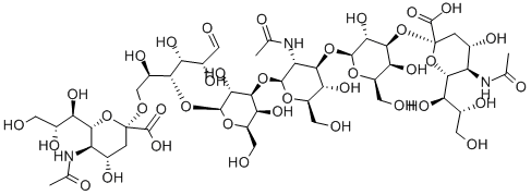 ジシアリルラクト-N-テトラオース 化学構造式
