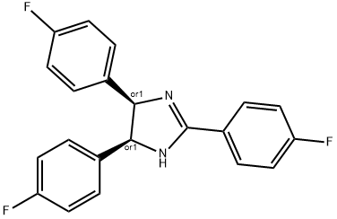 CIS-2,4,5-TRIS(4-FLUOROPHENYL)IMIDAZOLINE Structure